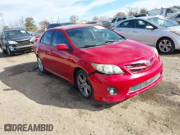 ✅ 2013 Toyota Corolla L • VIN: 2T1BU4EE8DC032747 • Lot: 43629840. Listed on IAAI with 110,954 mi. Free auction sales archive from the USA and detailed vehicle history report at DreamBid. Image 1.