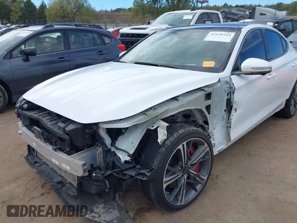 ✅ 2025 Genesis G70 Sport Advanced • VIN: KMTG54SE6SU147095 • Lot: 43558344. Wystawiony na IAAI z przebiegiem 17 990 mil. Bezpłatny archiwum sprzedaży aukcyjnych z USA i szczegółowy raport historii pojazdu na DreamBid. Zdjęcie 6.