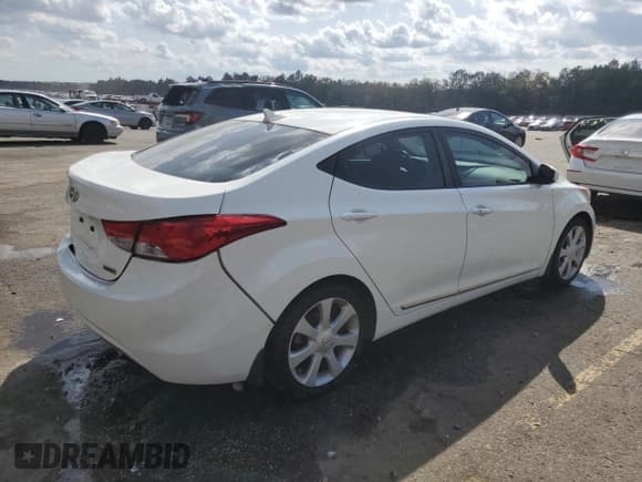 ✅ 2013 Hyundai Elantra Limited • VIN: 5NPDH4AE5DH427470 • Lot: 48922395. Listed on Copart with 103,350 mi. Free auction sales archive from the USA and detailed vehicle history report at DreamBid. Image 3.