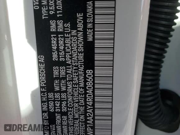 ✅ 2024 Porsche Cayenne • VIN: WP1AA2AY4RDA08608 • Lot: 45282695. Listed on Copart with Not provided. Free auction sales archive from the USA and detailed vehicle history report at DreamBid. Image 13.