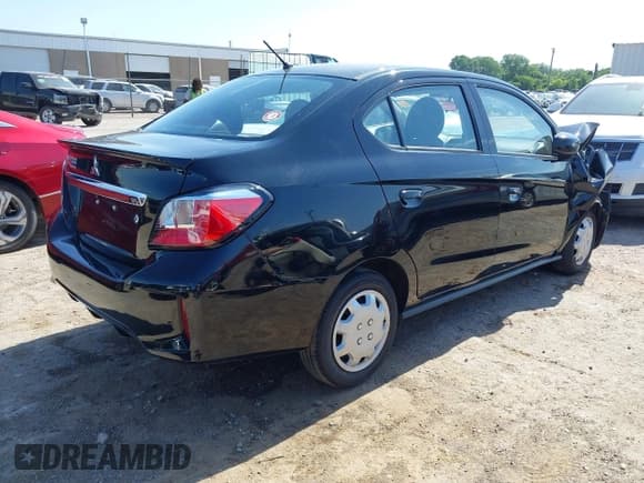 ✅ 2023 Mitsubishi Mirage ES • VIN: ML32FUFJ2PHF01620 • Lot: 42568129. Wystawiony na IAAI z przebiegiem 52 257 mil. Bezpłatny archiwum sprzedaży aukcyjnych z USA i szczegółowy raport historii pojazdu na DreamBid. Zdjęcie 4.