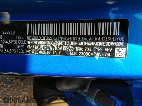 ✅ 2024 Dodge Hornet R/T • VIN: ZACPDFCW7R3A19925 • Lot: 43332757. Listed on IAAI with 14,298 mi. Free auction sales archive from the USA and detailed vehicle history report at DreamBid. Image 9.