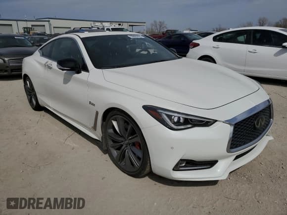 ✅ 2020 Infiniti Q60 Red Sport 400 • VIN: JN1FV7EK5LM400375 • Lot: 50805025. Listed on Copart with 38,331 mi. Free auction sales archive from the USA and detailed vehicle history report at DreamBid. Image 4.