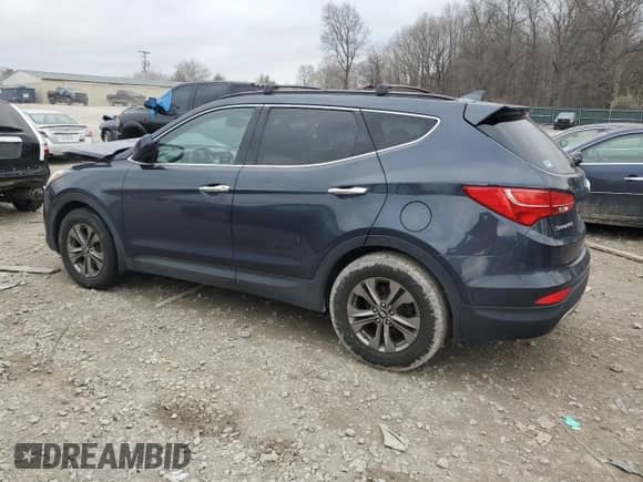 2015 Hyundai Santa Fe with VIN 5XYZU3LB2FG239529, listed as a Copart auction lot 43754655 with 105,442 mi miles and Salvage title. Bid and sale history available at DreamBid. Image 2.