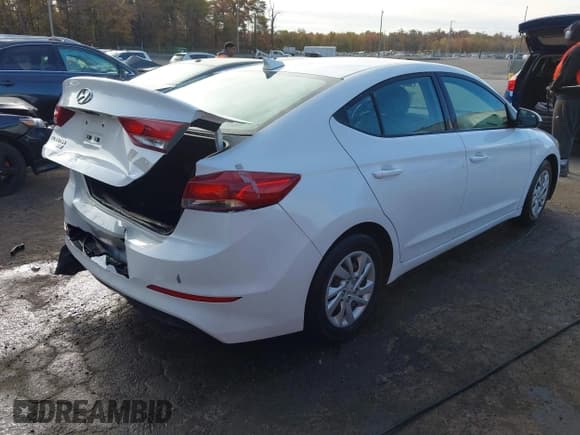 ✅ 2017 Hyundai Elantra SE • VIN: 5NPD74LF7HH100969 • Lot: 43527288. Listed on IAAI with 164,887 mi. Free auction sales archive from the USA and detailed vehicle history report at DreamBid. Image 4.