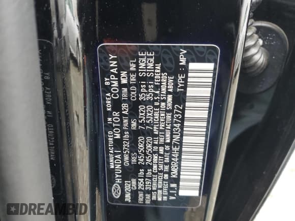 ✅ 2022 Hyundai Palisade SEL • VIN: KM8R44HE7NU347372 • Лот: 84748804. Опубликован ранее на Copart с пробегом 39 913 миль. Бесплатный доступ к архиву аукционных продаж из США и подробный отчёт об истории автомобиля на DreamBid. Изображение 15.