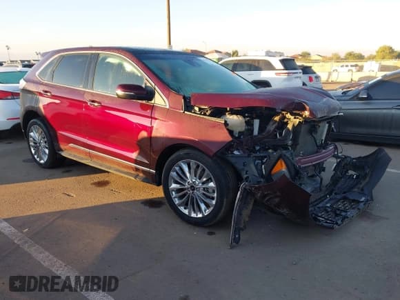 ✅ 2020 Ford Edge Titanium • VIN: 2FMPK4K96LBB12134 • Lot: 43783459. Listed on IAAI with 89,464 mi. Free auction sales archive from the USA and detailed vehicle history report at DreamBid. Image 1.