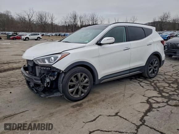 ✅ 2017 Hyundai Santa Fe Ultimate • VIN: 5XYZWDLA4HG387319 • Lot: 95008965. Listed on Copart with 97,807 mi. Free auction sales archive from the USA and detailed vehicle history report at DreamBid. Image 1.