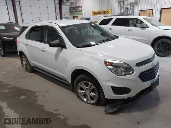 2017 Chevrolet Equinox LS z VIN 2GNALBEK5H1529114, wystawiony jako IAAI lot #43371907 z przebiegiem 126 745 mil mil oraz . Historia ofert i sprzedaży dostępna na DreamBid. Obrazek 1.