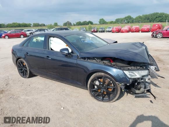 ✅ 2017 Audi A4 Premium • VIN: WAUGNAF41HN005350 • Lot: 42938691. Listed on IAAI with 73,474 mi. Free auction sales archive from the USA and detailed vehicle history report at DreamBid. Image 1.