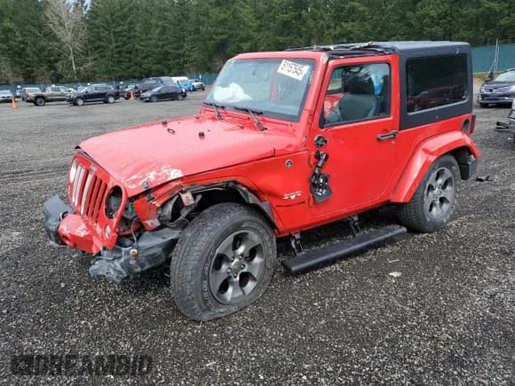 ✅ 2018 Jeep Wrangler Sahara • VIN: 1C4AJWBGXJL861734 • Lot: 51157545. Listed on Copart with 44,967 mi. Free auction sales archive from the USA and detailed vehicle history report at DreamBid. Image 1.
