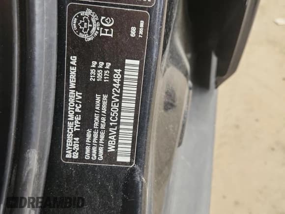 ✅ 2014 BMW X1 xDrive28i • VIN: WBAVL1C50EVY24484 • Лот: 69659125. Опубликован ранее на Copart с пробегом 82 108 миль. Бесплатный доступ к архиву аукционных продаж из США и подробный отчёт об истории автомобиля на DreamBid. Изображение 12.