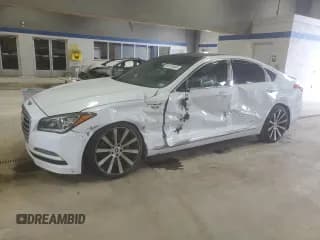 ✅ 2015 Hyundai Genesis 5.0L • VIN: KMHGN4JF1FU057265 • Lot: 80939495. Wystawiony na Copart z przebiegiem Nie podano. Bezpłatny archiwum sprzedaży aukcyjnych z USA i szczegółowy raport historii pojazdu na DreamBid. Zdjęcie 1.