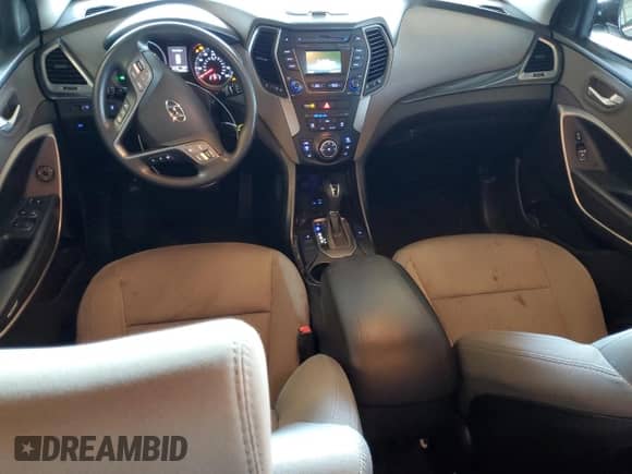 2016 Hyundai Santa Fe z VIN 5XYZU3LBXGG356017, wystawiony jako Copart lot #90609925 z przebiegiem 96 639 mil mil oraz Szkoda całkowita • Salvage title. Historia ofert i sprzedaży dostępna na DreamBid. Obrazek 8.