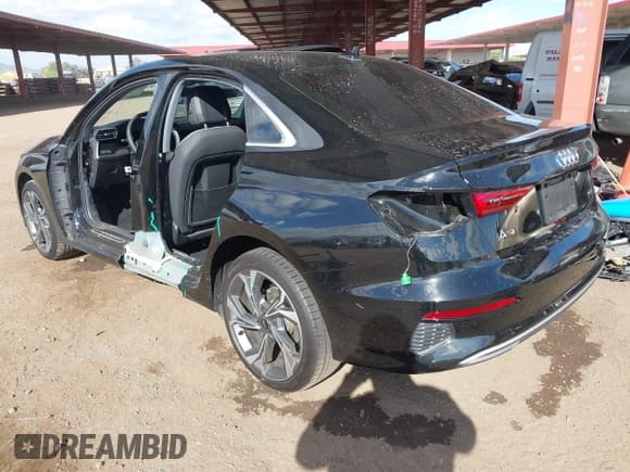 ✅ 2022 Audi A3 Premium • VIN: WAUGUDGYXNA088012 • Lot: 42030863. Listed on IAAI with 34,752 mi. Free auction sales archive from the USA and detailed vehicle history report at DreamBid. Image 3.