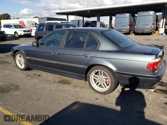 ✅ 2001 BMW 7 Series 740i • VIN: WBAGG83481DN88079 • Lot: 78521754. Listed on Copart with 155,073 mi. Free auction sales archive from the USA and detailed vehicle history report at DreamBid. Image 2.
