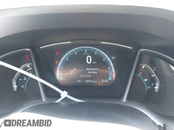 ✅ 2018 Honda Civic EX-T • VIN: JHMFC1F32JX000405 • Lot: 42809203. Listed on IAAI with 100,712 mi. Free auction sales archive from the USA and detailed vehicle history report at DreamBid. Image 7.