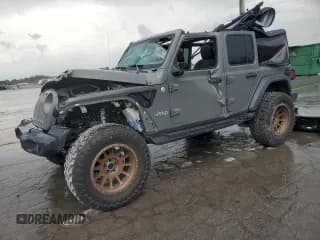 ✅ 2021 Jeep Wrangler Unlimited Sport S • VIN: 1C4HJXDM4MW582323 • Lot: 63880535. Listed on Copart with 47,841 mi. Free auction sales archive from the USA and detailed vehicle history report at DreamBid. Image 1.