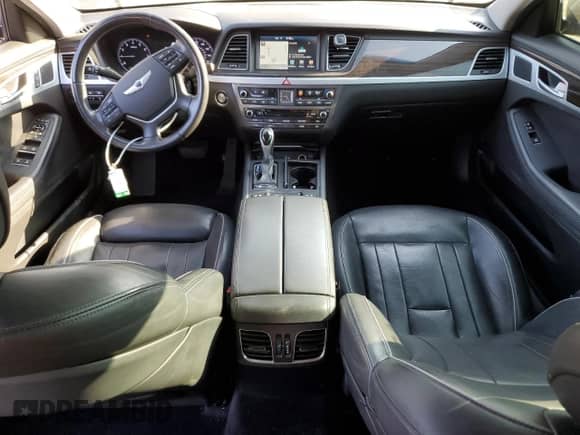 2015 Hyundai Genesis 3.8L with VIN KMHGN4JE6FU059603, listed as a Copart auction lot 76123384 with 112,279 mi miles and Salvage title. Bid and sale history available at DreamBid. Image 8.