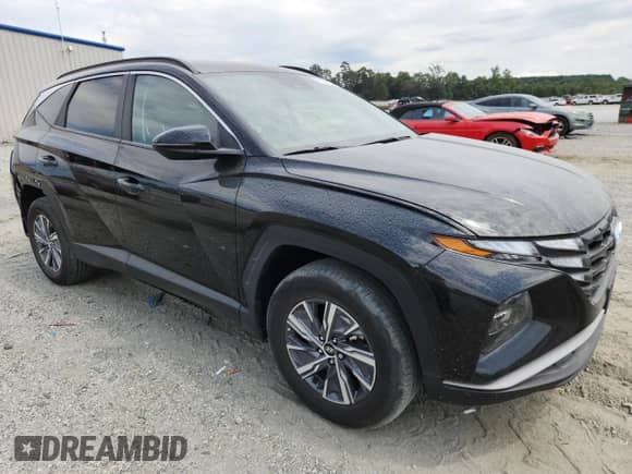 2023 Hyundai Tucson Blue z VIN KM8JBCA18PU084879, wystawiony jako Copart lot #71151435 z przebiegiem 13 377 mil mil oraz Szkoda całkowita • Salvage title. Historia ofert i sprzedaży dostępna na DreamBid. Obrazek 4.