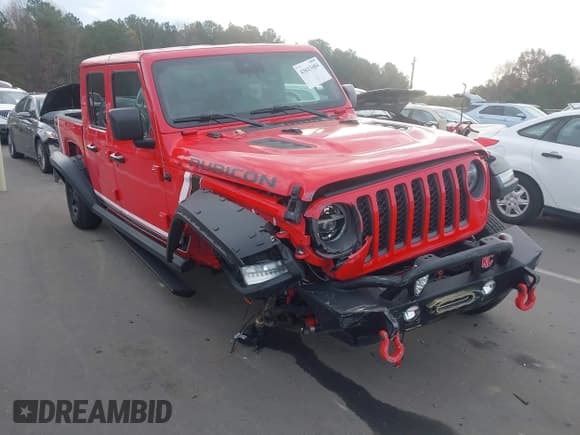 ✅ 2021 Jeep Gladiator Rubicon • VIN: 1C6JJTBG7ML506711 • Лот: 43613484. Опубликован ранее на IAAI с пробегом 102 269 миль. Бесплатный доступ к архиву аукционных продаж из США и подробный отчёт об истории автомобиля на DreamBid. Изображение 1.