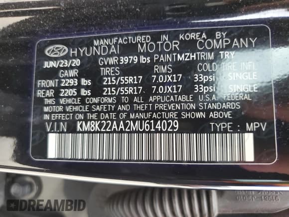 ✅ 2021 Hyundai Kona SEL • VIN: KM8K22AA2MU614029 • Лот: 71783334. Опубликован ранее на Copart с пробегом 30 749 миль. Бесплатный доступ к архиву аукционных продаж из США и подробный отчёт об истории автомобиля на DreamBid. Изображение 15.