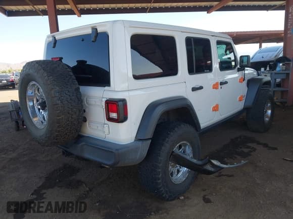 ✅ 2021 Jeep Wrangler Unlimited Sport S • VIN: 1C4HJXDG2MW575235 • Lot: 42304376. Listed on IAAI with 71,054 mi. Free auction sales archive from the USA and detailed vehicle history report at DreamBid. Image 4.