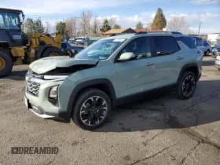 2025 Chevrolet Equinox AWD LT с VIN 3GNAXPEG9SL169865, выставлен на аукционе Copart как лот 47794865 с пробегом 2 200 миль миль и Списание • Salvage title. История ставок и продаж доступна на DreamBid. Изображение 1.