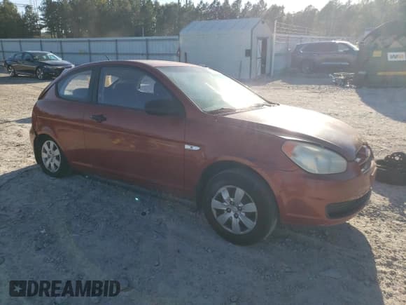 ✅ 2008 Hyundai Accent GS • VIN: KMHCM36C78U060183 • Lot: 82669875. Listed on Copart with Not provided. Free auction sales archive from the USA and detailed vehicle history report at DreamBid. Image 4.