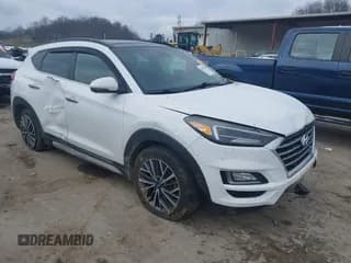 ✅ 2019 Hyundai Tucson Ultimate • VIN: KM8J3CALXKU016834 • Lot: 40970606. Listed on IAAI with 104,208 mi. Free auction sales archive from the USA and detailed vehicle history report at DreamBid. Image 1.