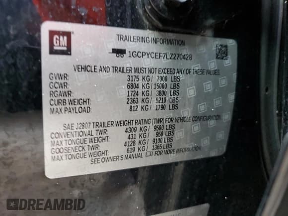 ✅ 2020 Chevrolet Silverado 1500 Custom Trail Boss • VIN: 1GCPYCEF7LZ270428 • Lot: 74544064. Wystawiony na Copart z przebiegiem 55 568 mil. Bezpłatny archiwum sprzedaży aukcyjnych z USA i szczegółowy raport historii pojazdu na DreamBid. Zdjęcie 13.