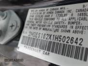 ✅ 2001 Honda Civic DX • VIN: 2HGES162X1H502642 • Lot: 42425772. Listed on IAAI with 159,378 mi. Free auction sales archive from the USA and detailed vehicle history report at DreamBid. Image 9.