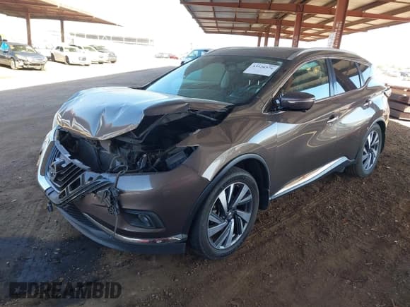 ✅ 2015 Nissan Murano S • VIN: 5N1AZ2MGXFN261740 • Lot: 43526576. Wystawiony na IAAI z przebiegiem 156 345 mil. Bezpłatny archiwum sprzedaży aukcyjnych z USA i szczegółowy raport historii pojazdu na DreamBid. Zdjęcie 2.