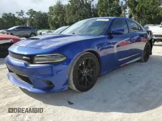 2018 Dodge Charger Daytona 392 z VIN 2C3CDXGJ7JH179986, wystawiony jako Copart lot #85263705 z przebiegiem 97 828 mil mil oraz Szkoda całkowita • Salvage title. Historia ofert i sprzedaży dostępna na DreamBid. Obrazek 1.