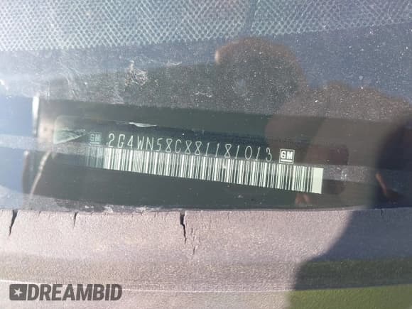 ✅ 2008 Buick LaCrosse Super • VIN: 2G4WN58C881181013 • Лот: 41882435. Опубликован ранее на IAAI с пробегом 78 522 миль. Бесплатный доступ к архиву аукционных продаж из США и подробный отчёт об истории автомобиля на DreamBid. Изображение 9.