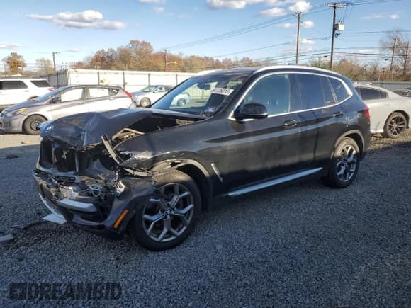 ✅ 2020 BMW X3 xDrive30i • VIN: 5UXTY5C09LLT37590 • Lot: 91726315. Listed on Copart with 71,727 mi. Free auction sales archive from the USA and detailed vehicle history report at DreamBid. Image 1.