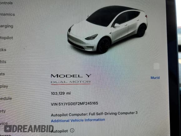 ✅ 2021 Tesla Model Y Performance • VIN: 5YJYGDEF2MF245165 • Lot: 61632395. Wystawiony na Copart z przebiegiem 103 129 mil. Bezpłatny archiwum sprzedaży aukcyjnych z USA i szczegółowy raport historii pojazdu na DreamBid. Zdjęcie 9.