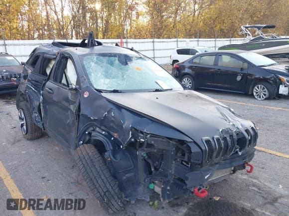 ✅ 2017 Jeep Cherokee Trailhawk • VIN: 1C4PJMBS0HW629042 • Lot: 43579845. Listed on IAAI with Not provided. Free auction sales archive from the USA and detailed vehicle history report at DreamBid. Image 6.