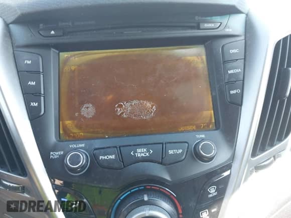 2012 Hyundai Veloster w/Red Int with VIN KMHTC6AD6CU028161, listed as a IAAI auction lot 43564329 with 98,673 mi miles and . Bid and sale history available at DreamBid. Image 6.