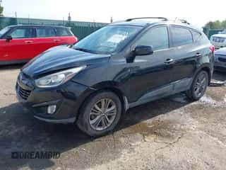 2014 Hyundai Tucson Limited with VIN KM8JU3AG3EU933487, listed as a IAAI auction lot 43279435 with 184,487 mi miles and . Bid and sale history available at DreamBid. Image 2.