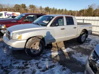 2005 Dodge Dakota SLT z VIN 1D7HW48K75S167004, wystawiony jako Copart lot #41908785 z przebiegiem 143 529 mil mil oraz Czysty tytuł • Clean title. Historia ofert i sprzedaży dostępna na DreamBid. Obrazek 1.