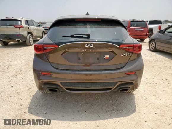 ✅ 2017 Infiniti QX30 Sport • VIN: SJKCH5CP0HA017881 • Lot: 56715615. Listed on Copart with 117,525 mi. Free auction sales archive from the USA and detailed vehicle history report at DreamBid. Image 6.