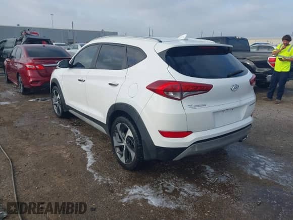 2018 Hyundai Tucson Limited with VIN KM8J33A22JU677697, listed as a IAAI auction lot 41780870 with 93,992 mi miles and . Bid and sale history available at DreamBid. Image 3.