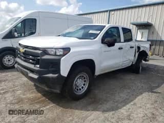 2025 Chevrolet Colorado 2WD Work Truck with VIN 1GCPSBEK8S1122228, listed as a Copart auction lot 67615985 with 4,343 mi miles and Salvage title. Bid and sale history available at DreamBid. Image 1.