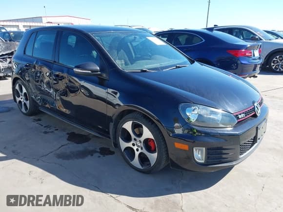 ✅ 2012 Volkswagen Golf GTI • VIN: WVWHV7AJ7CW261082 • Lot: 43621843. Listed on IAAI with 105,762 mi. Free auction sales archive from the USA and detailed vehicle history report at DreamBid. Image 1.