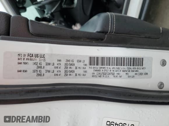 ✅ 2015 Jeep Grand Cherokee Limited • VIN: 1C4RJFBG6FC207582 • Lot: 89918695. Wystawiony na Copart z przebiegiem 105 783 mil. Bezpłatny archiwum sprzedaży aukcyjnych z USA i szczegółowy raport historii pojazdu na DreamBid. Zdjęcie 13.