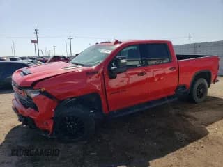 ✅ 2024 Chevrolet Silverado 2500HD LTZ • VIN: 1GC4YPEY2RF233793 • Lot: 60977445. Listed on Copart with 25,166 mi. Free auction sales archive from the USA and detailed vehicle history report at DreamBid. Image 1.