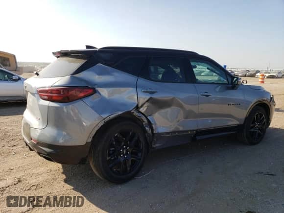 2023 Chevrolet Blazer RS with VIN 3GNKBKRS8PS219768, listed as a Copart auction lot 71085094 with 13,853 mi miles and Salvage title. Bid and sale history available at DreamBid. Image 3.