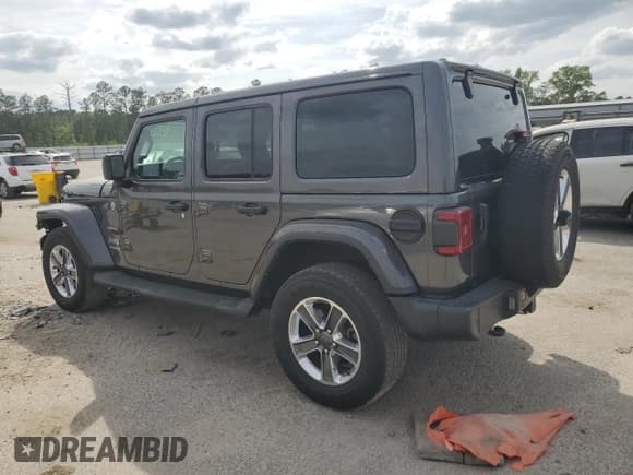 ✅ 2022 Jeep Wrangler Unlimited Sahara • VIN: 1C4HJXEG1NW156485 • Lot: 53895925. Listed on Copart with 45,564 mi. Free auction sales archive from the USA and detailed vehicle history report at DreamBid. Image 2.