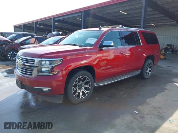✅ 2015 Chevrolet Suburban LTZ • VIN: 1GNSKKKC3FR287870 • Lot: 43361365. Listed on IAAI with 190,310 mi. Free auction sales archive from the USA and detailed vehicle history report at DreamBid. Image 2.